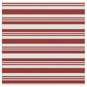 Light Yellow and Maroon Stripes Fabric