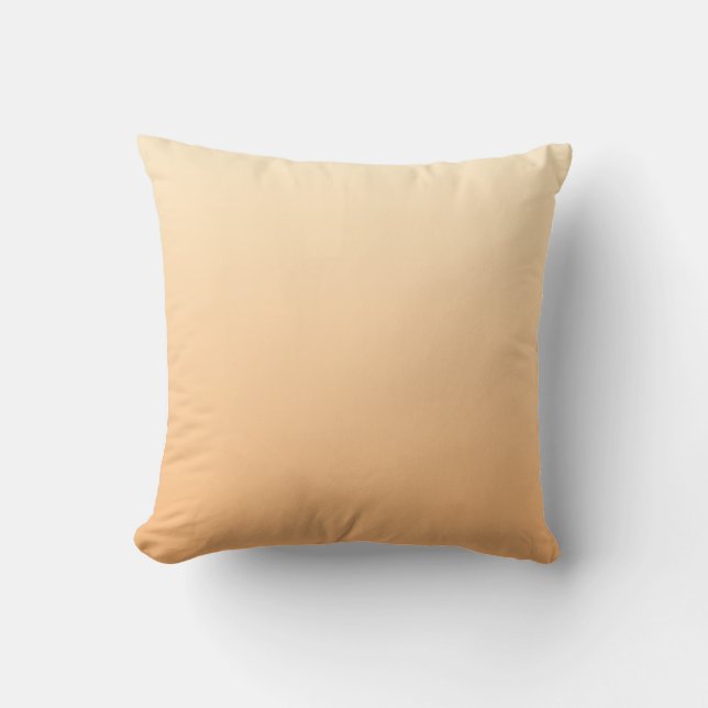 Light Yellow and Orange Colour Gradient Cushion (Front)