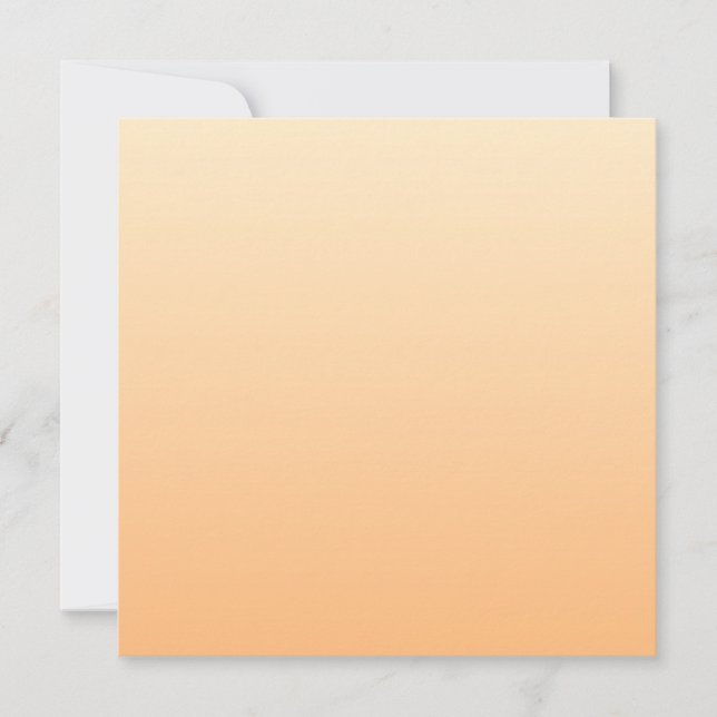 Light Yellow and Orange Colour Gradient Thank You Card (Front)