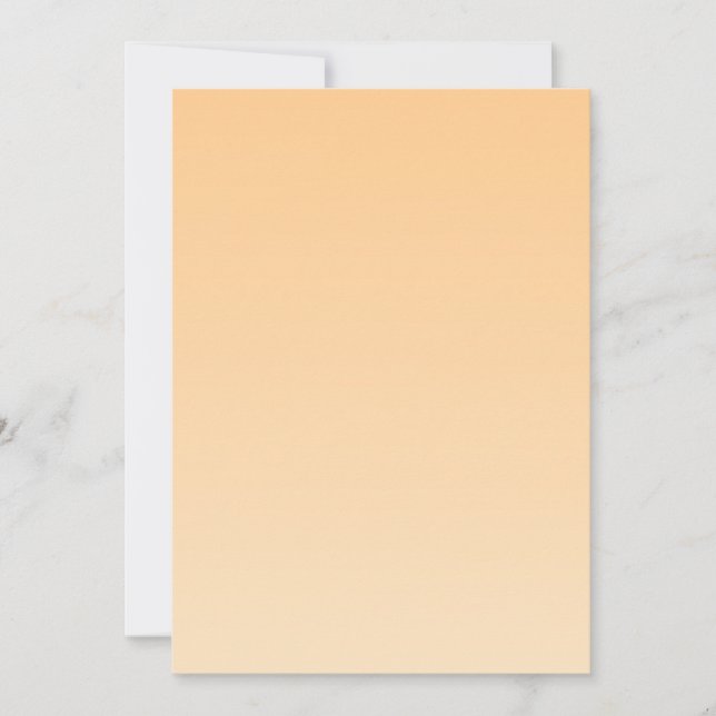 Light Yellow and Orange Gradient  Invitation (Front)