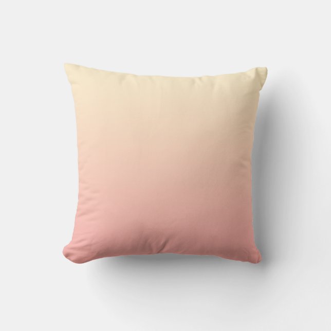 Light Yellow and Pink Gradient Cushion (Front)