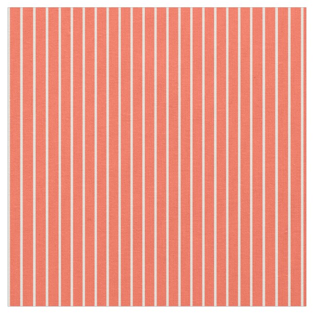 Light Yellow and Red Coloured Lines Pattern Fabric (Close Up)