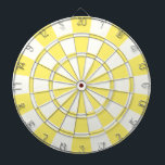 Light Yellow And White Dartboard<br><div class="desc">Light Yellow And White Dart Board</div>