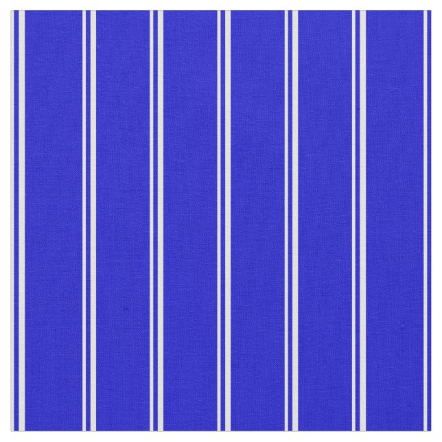 Light Yellow & Blue Coloured Pattern Fabric (Close Up)