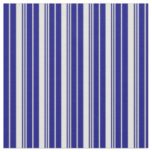 Light Yellow & Blue Coloured Stripes/Lines Pattern Fabric