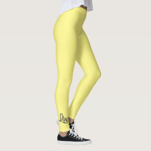 Light Yellow colour for Woman, Women, Girls Leggings