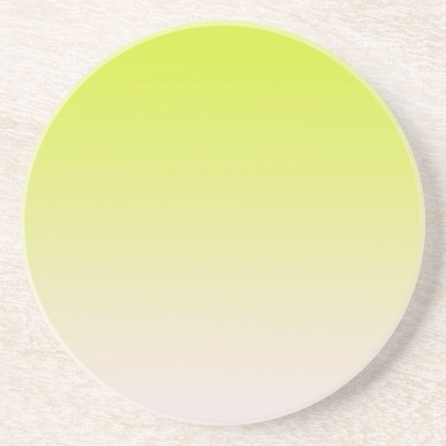 Light yellow  colour gradient coaster (Front)