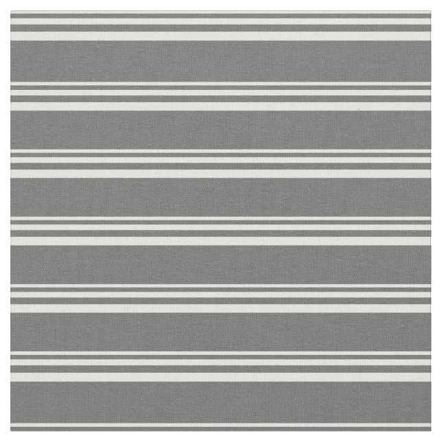 Light Yellow & Dim Grey Coloured Lines Fabric (Close Up)