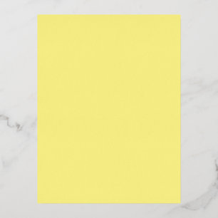 Light Yellow #FFF888, Marzipan Foil Holiday Postcard