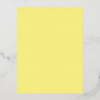 Light Yellow #FFF888, Marzipan Foil Holiday Postcard