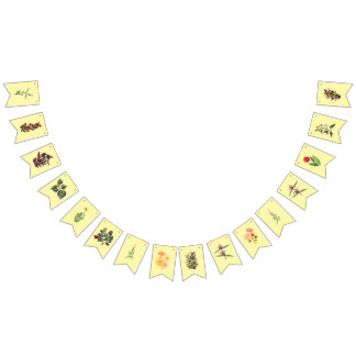 Light yellow Floral banner for parties