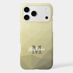 Light yellow grey ombre mesh pattern Monogram