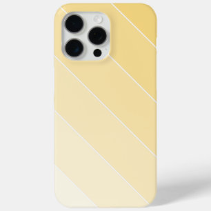 Light Yellow Ombré Stripes iPhone 15 Pro Max Case