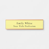 Light Yellow Plain Elegant Professional Modern