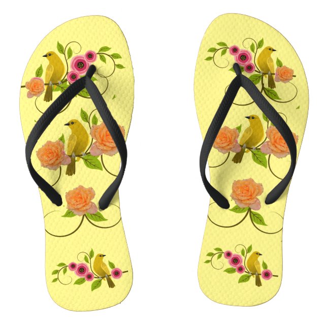 Light Yellow  Pool Beach Jandals (Footbed)