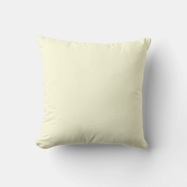 Light Yellow Solid Colour Cushion (Front)