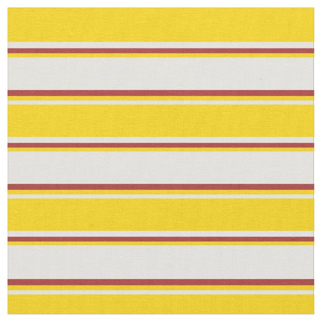 Light Yellow, Yellow, and Brown Coloured Lines Fabric (Close Up)