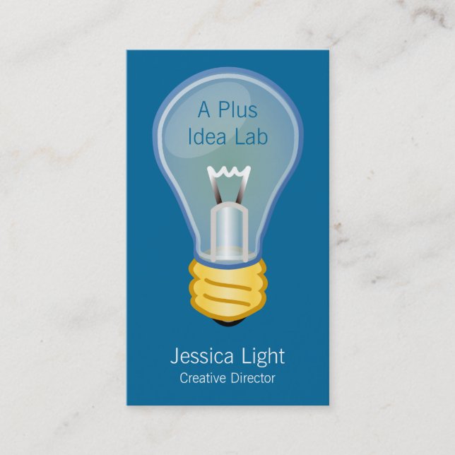 Lightbulb Business Card (Front)