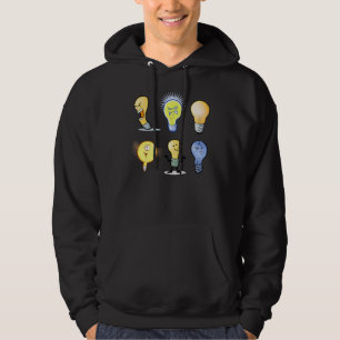 Lightbulb Characters Mens Hoodie