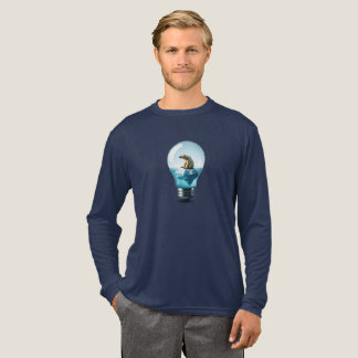 Lightbulb Iceberg - Polar Bear in a Lightbulb Tri-Blend Shirt