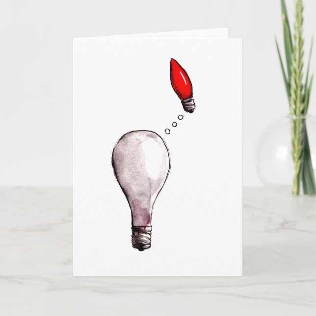 Lightbulb Longing Card (Front)