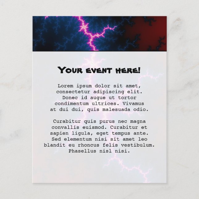 Lightcleave - Fractal Art Flyer (Front)