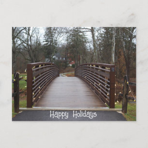 Lighted Bridge Photo Postcard