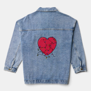 Lighted Heart Denim Jacket