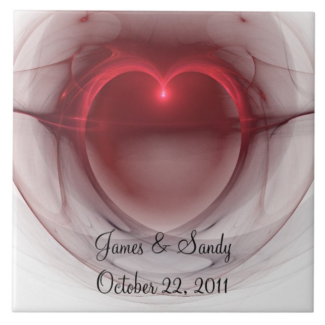 Lighted Heart Fractal Tile (Front)