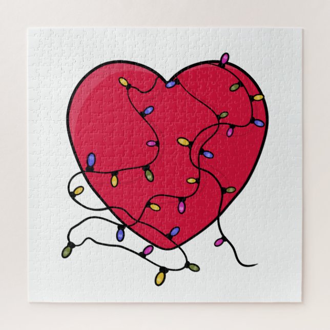 Lighted Heart Jigsaw Puzzle (Vertical)