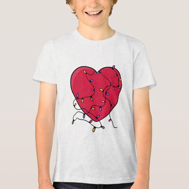Lighted Heart Tri-Blend Shirt (Front)