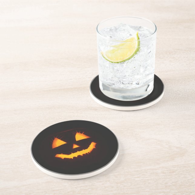 Lighted Jack O Lantern  Coaster (Side)