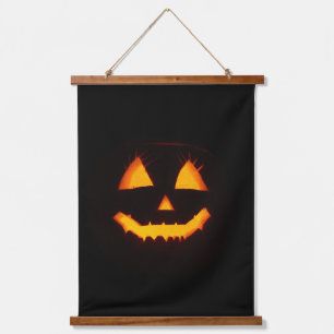 Lighted Jack O Lantern  Hanging Tapestry