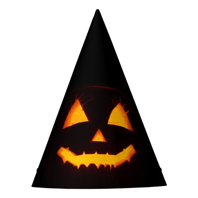Lighted Jack O Lantern  Party Hat (Front)
