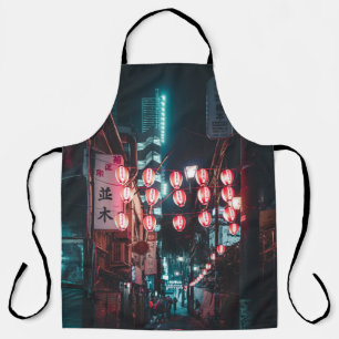 LIGHTED LANTERN AT NIGHT APRON