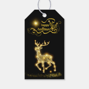Lighted Reindeer Gift Tag