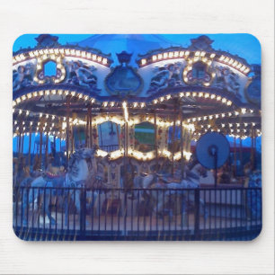 "LIGHTED VINTAGE CAROUSEL" MOUSE PAD