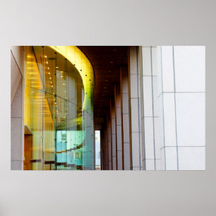 Lighted Windows Poster