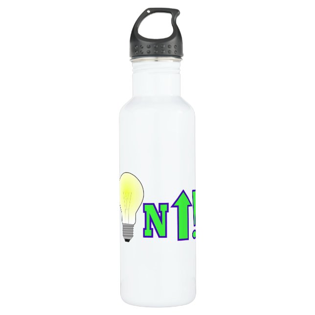Lighten Up! 710 Ml Water Bottle (Front)