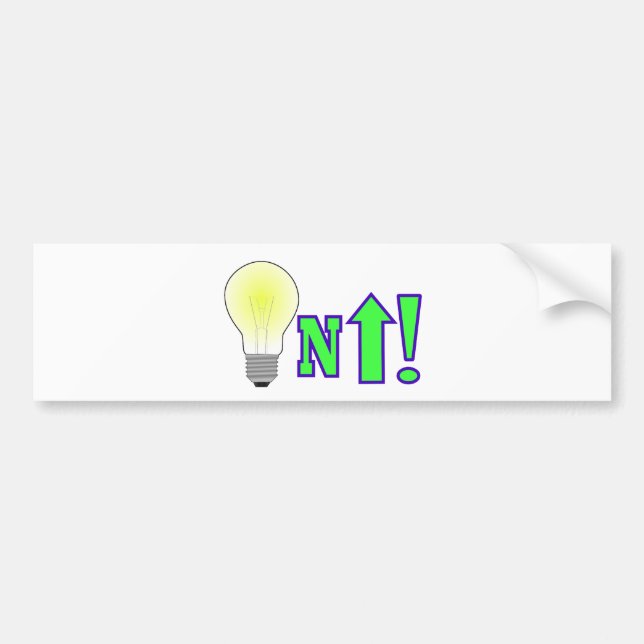 Lighten Up! Bumper Sticker (Front)