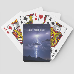 Lightening Bolt Storm Playing Cards Multiple games