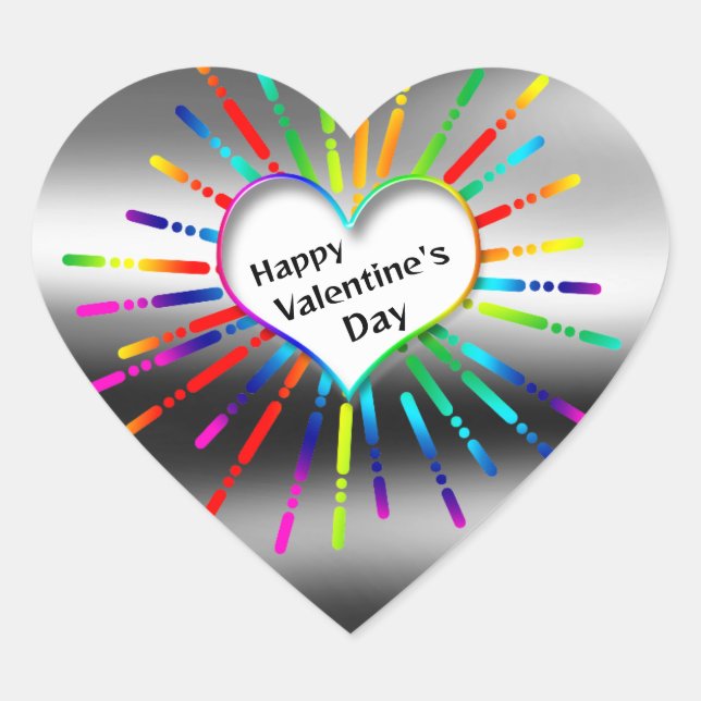 Lightening Heart  Heart Sticker (Front)