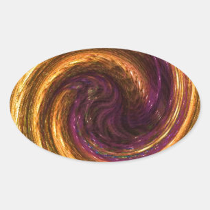 Lightening Oval Sticker