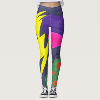 Lightening Over an Orange Grove .... Leggings