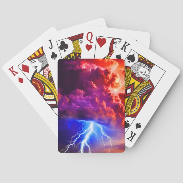 Lightening Playing Cards (Back)
