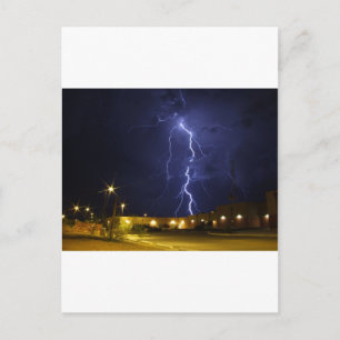 Lightening strike postcard