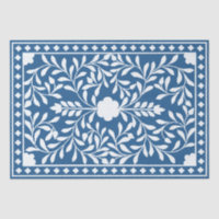 Lighter Blue traditional Bone Inlay Decouapage