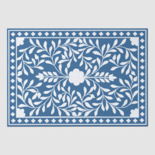 Lighter Blue traditional Bone Inlay Decouapage Tissue Paper