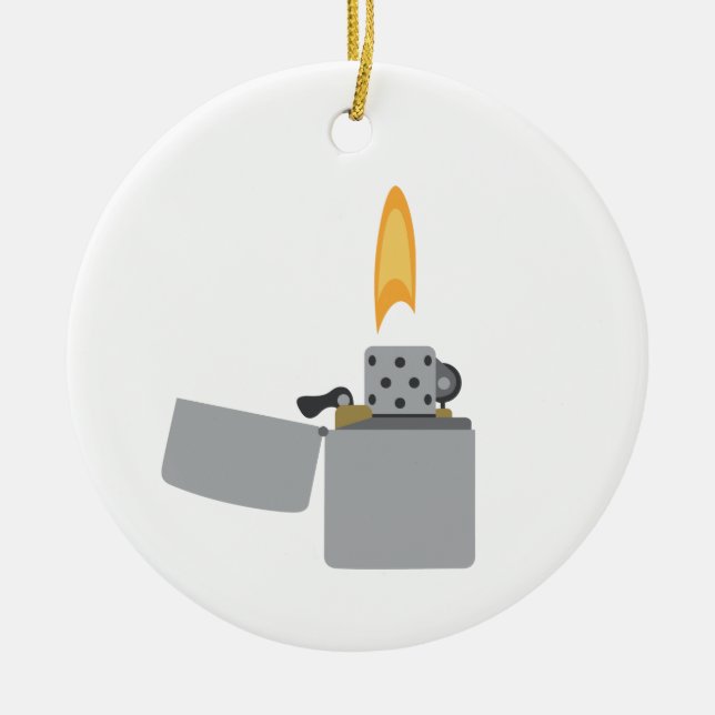 Lighter Ceramic Tree Decoration (Front)