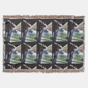 Lighter Side of Lavender Street, Singapore Throw Blanket